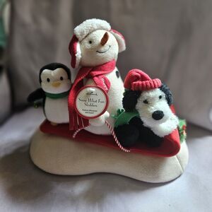 Hallmark Jingle Pals "Snow What Fun Sledders" Animated Musical Christmas Decor